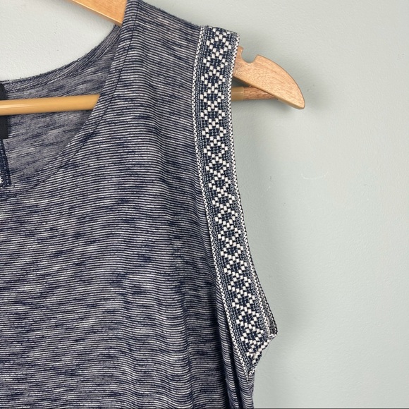 Anthropologie W5 Marled Embroidered Tank - Picture 2 of 5